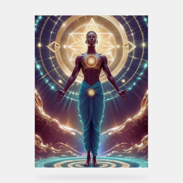 Señal Acrílica Geometría mística - Radiancia del alma (Anverso)