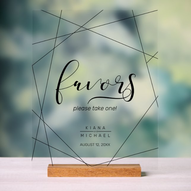 Señal Acrílica Geométricos metálicos Favoritos plateados ID648 (Neutral )