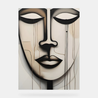 Señal Acrílica Gesicht - face