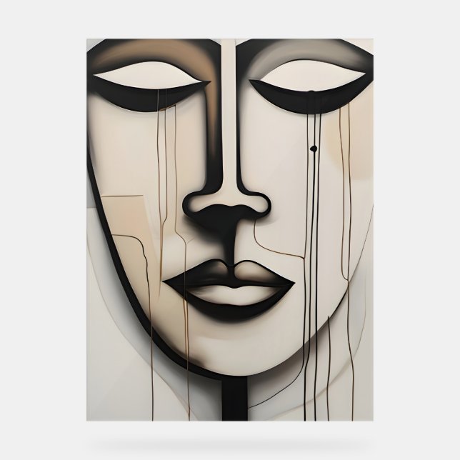 Señal Acrílica Gesicht - face (Anverso)