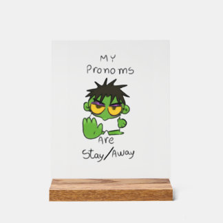 Señal Acrílica Get Away, i am working mood