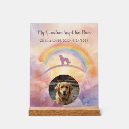 Señal Acrílica Golden Retriever Memorial Acrylic Sign