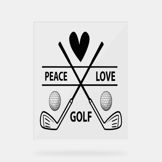 SEÑAL ACRÍLICA GOLF DE AMOR DE LA PAZ (Anverso)