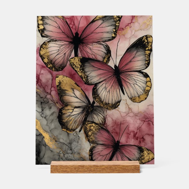 Señal Acrílica Gracia de mariposa (Anverso)