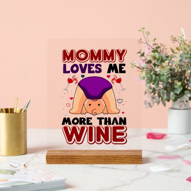 Señal Acrílica Graciosa niñera unisex amor mami (Boda)