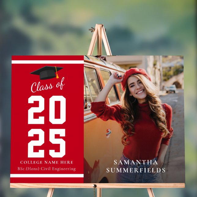 Señal Acrílica Grado fotográfico del Partido de Graduación 2025 (Neutral )