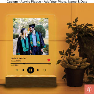 Señal Acrílica Graduación de canción de álbum para novia