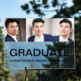 Señal Acrílica Graduación minimalista del Collage de fotos