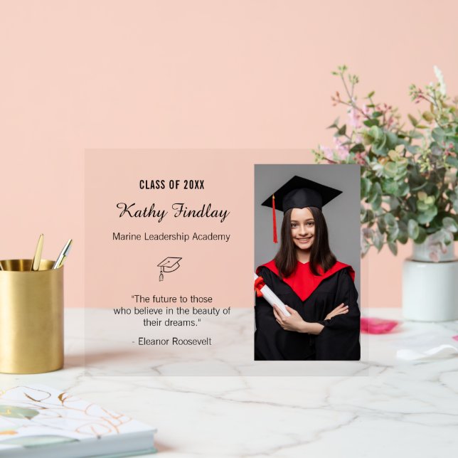 Señal Acrílica Graduación personalizado de 2025 Nuevo regalo de g (Boda)