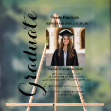 graduado en señas acrílicas