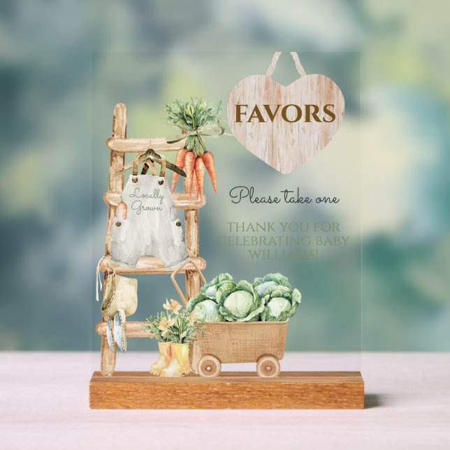 Señal Acrílica Granja cultivada localmente Favoritos rusos de Bab (Neutral )