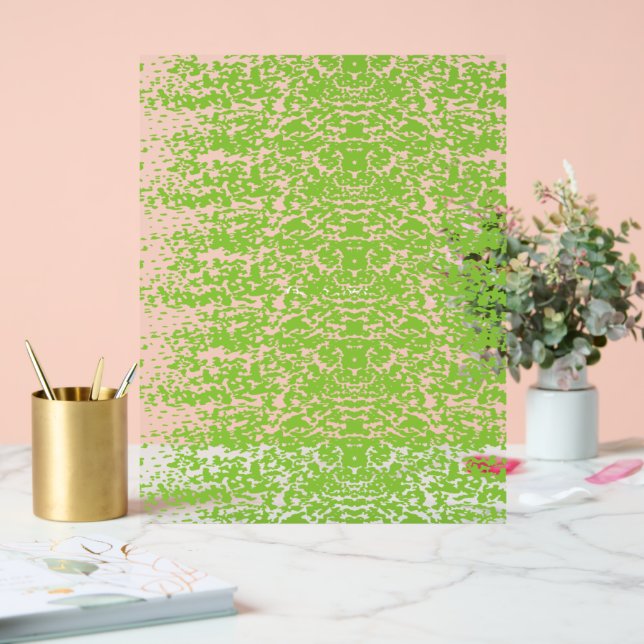 Señal Acrílica Grunge Lime Textura Verde (Boda)
