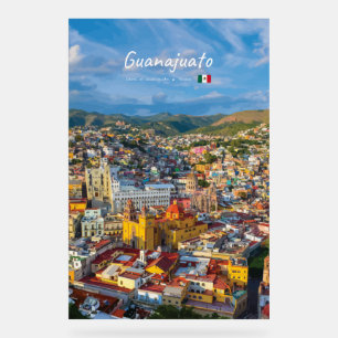 Señal Acrílica Guanajuato, México - Paisaje Urbano Colorido