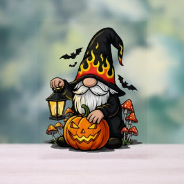 Señal Acrílica Halloween Gnome Acrylic Sign