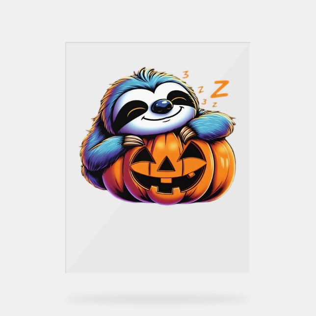 Señal Acrílica Halloween Sloth Lover Costume camiseta esencial (Anverso)