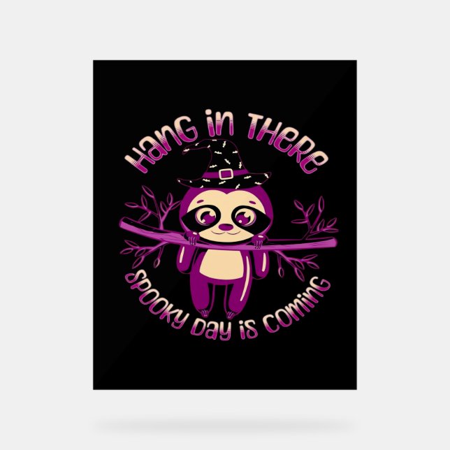 Señal Acrílica Halloween Sloth (ver.1) Classic T-Shirt (Anverso)