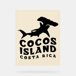 Señal Acrílica Hammerhead Shark Cocos Island