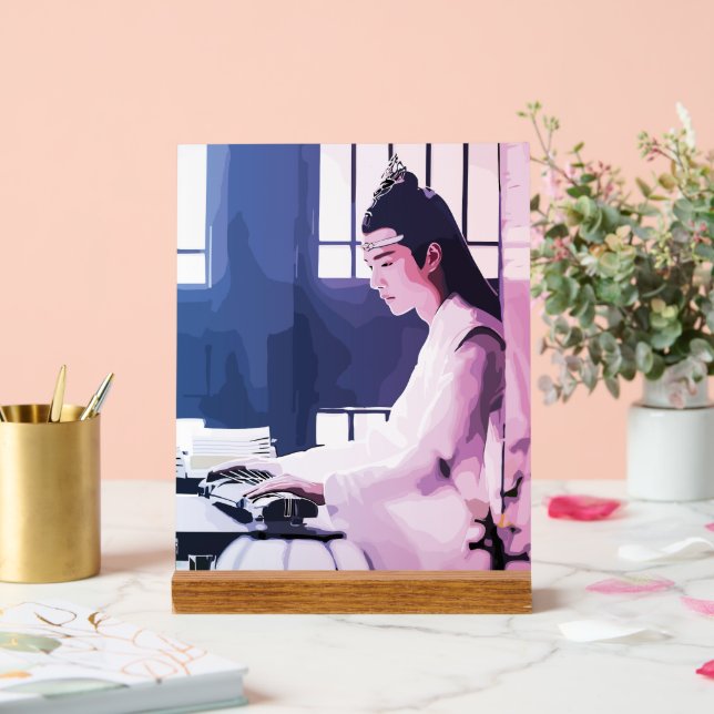 Señal Acrílica Hanguang Jun Lan Wangji El Indomable MDZS (Boda)