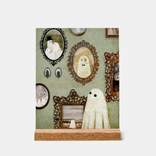 Señal Acrílica Hay un fantasma en la galería