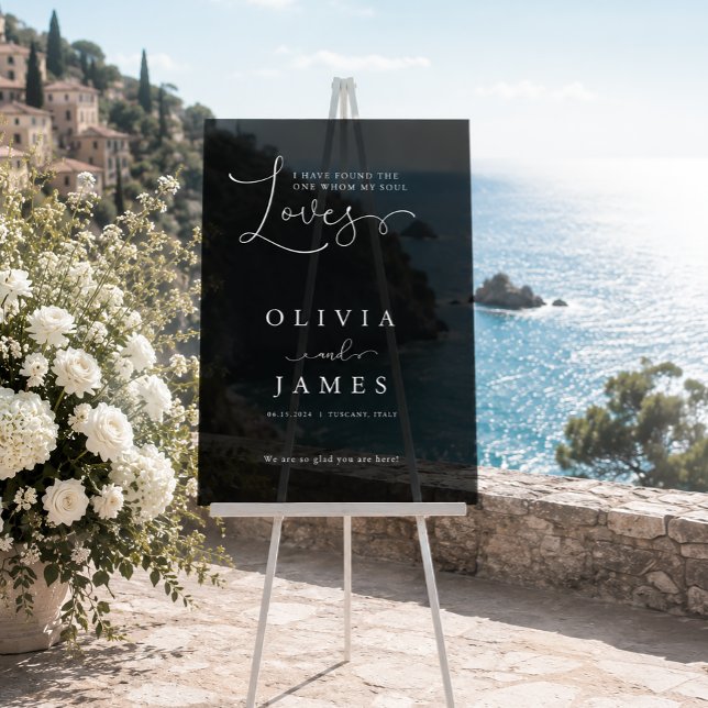 Señal Acrílica He encontrado al que ama mi alma!  Script, (I have found the one whom my soul love! Script, Acrylic Sign)
