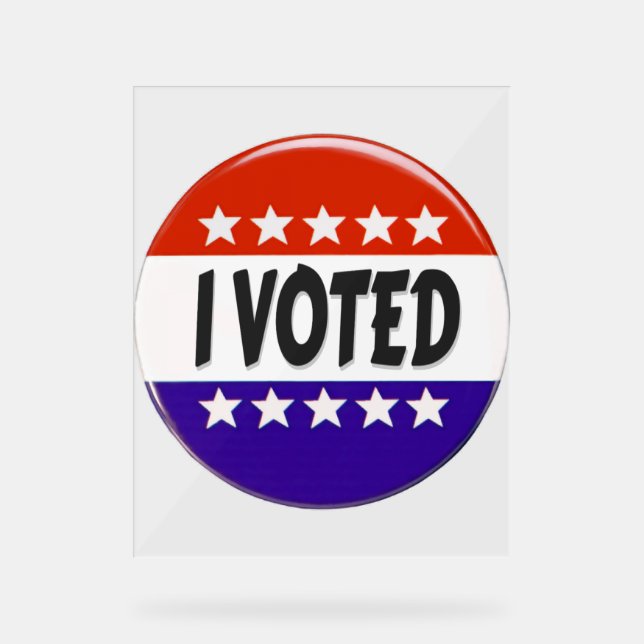 Señal Acrílica He votado (Anverso)