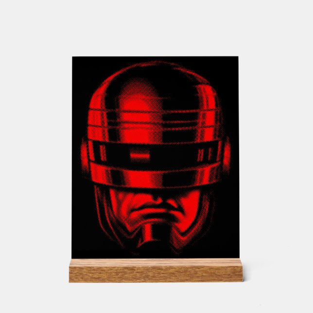 Señal Acrílica Helmet Robot Cop (Anverso)