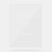 Hermosa bodaRótulo acrílico