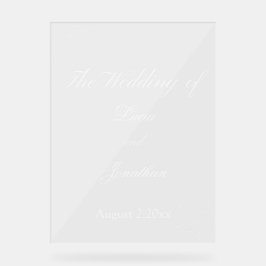 Señal Acrílica Hermosa bodaRótulo acrílico