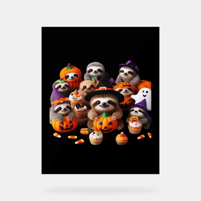 Señal Acrílica Hermosa pereza camiseta clásica (Anverso)