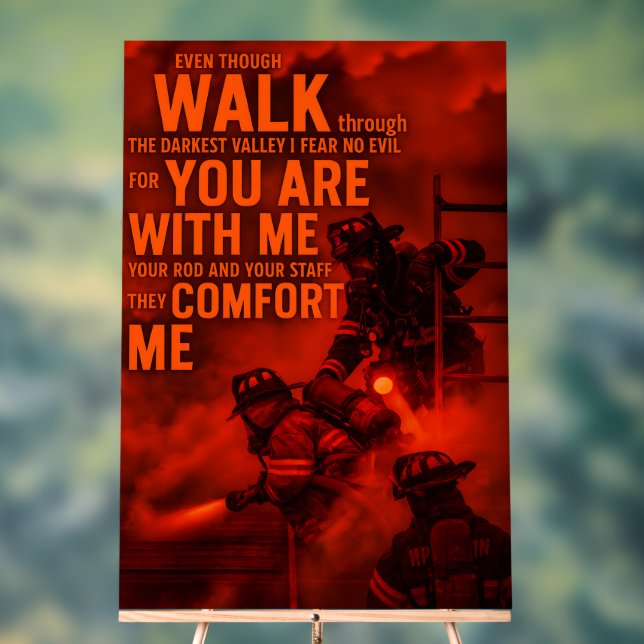 Señal Acrílica Heroic Christian Fire Rescue Wall Art 2026 (Neutral )