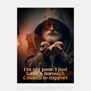 Señal Acrílica Hombre de impuestos del Consejo