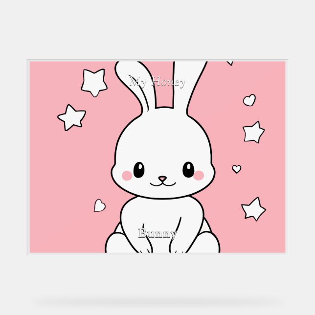 Señal Acrílica Honney Bunny (Anverso)