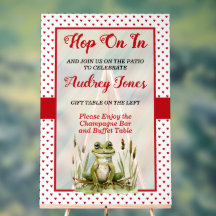 Hop On Over Cute Frog Baby Shower