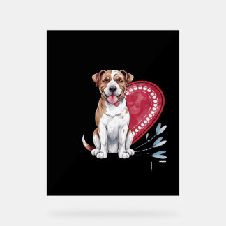 Señal Acrílica Huellas en mi perro del corazón