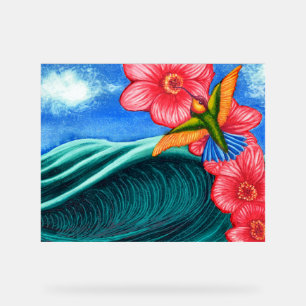 Señal Acrílica Hummingbird OceanPrint, papel Poster (mate)
