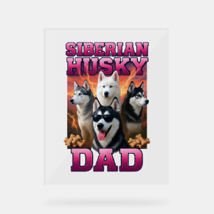 Señal Acrílica Husky Siberian