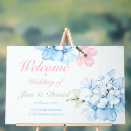 Señal Acrílica Hydrangeas Pastel Bloom