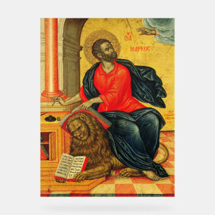 Señal Acrílica icono ortodoxo de San Marcos Evangelista