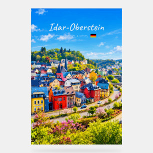 Señal Acrílica Idar-Oberstein, Alemania - Pueblo Colorido