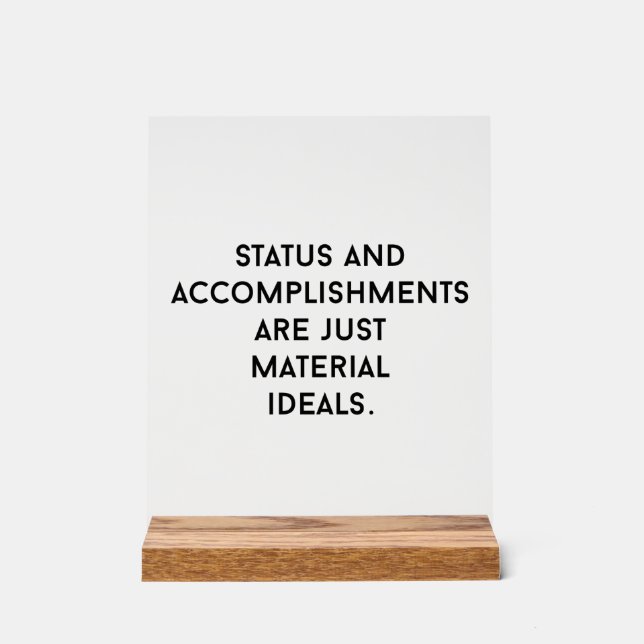 Señal Acrílica Ideales materiales Rótulo acrílico (Anverso)