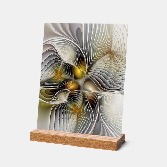 Señal Acrílica Ilusión óptica Resumen 3D Fractal con profundidad (Ángulo)