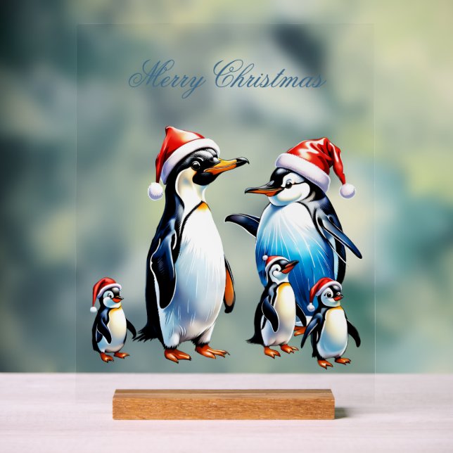 Señal Acrílica Ilustracion de Navidades alegres e invitantes (Neutral )