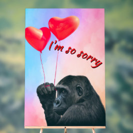 Señal Acrílica "I'm so sorry"