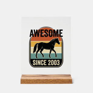 Señal Acrílica Impresionante desde 2003 Diseño de cumpleaños de c