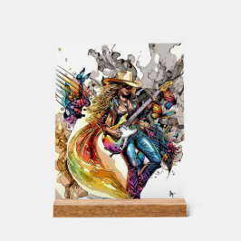 Señal Acrílica Impresiones de Creative Music Mosaic 8x10