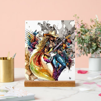 Señal Acrílica Impresiones de Creative Music Mosaic 8x10