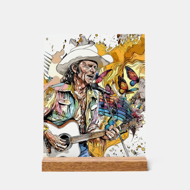 Señal Acrílica Impresiones de Creative Music Mosaic 8x10 (Anverso)