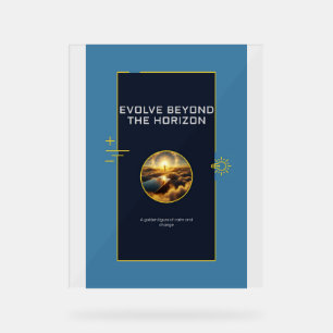 Señal Acrílica Imprimir cartel Evoluciona Más Allá