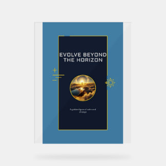 Señal Acrílica Imprimir cartel Evoluciona Más Allá