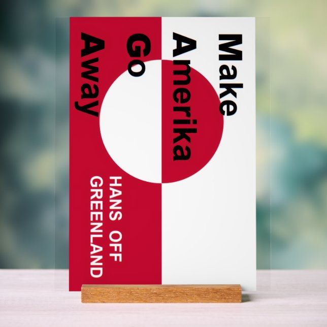 Señal Acrílica Independant Greenland (Neutral )